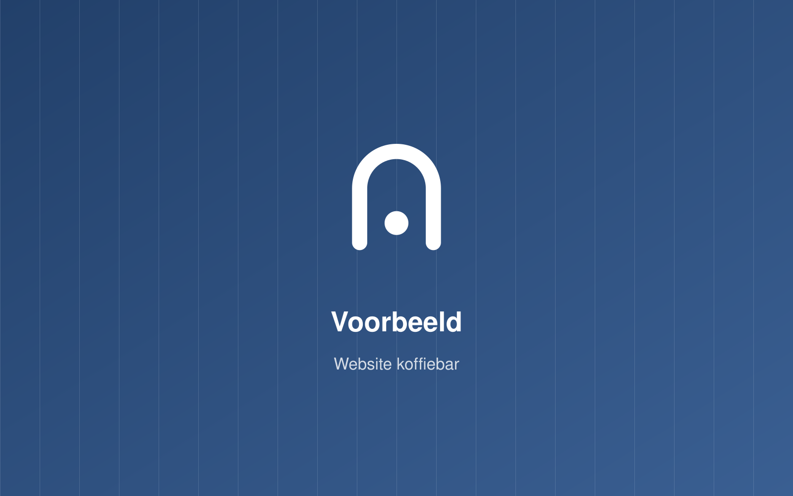 [Voorbeeld] Website voor een koffiebar