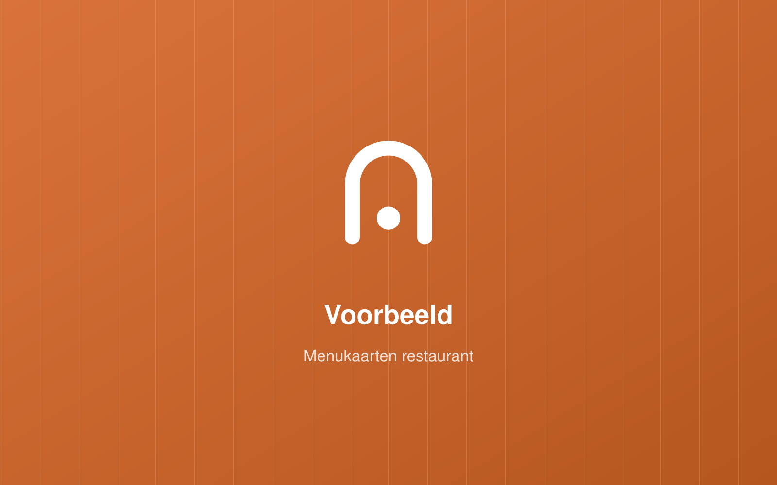 [Voorbeeld] Menukaarten voor een restaurant