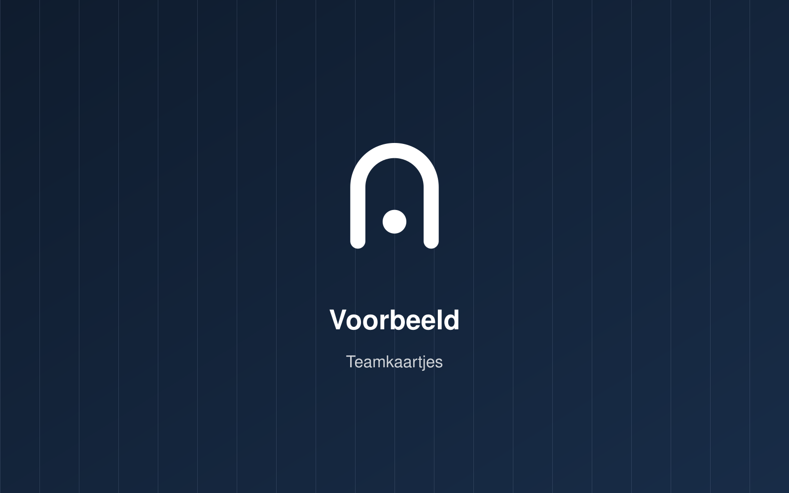 [Voorbeeld] Visitekaartjes voor een team