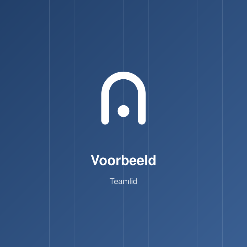 [Voorbeeld] Photo of a team member