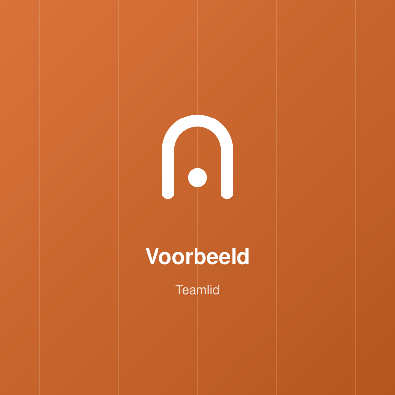 [Voorbeeld] Photo of a team member